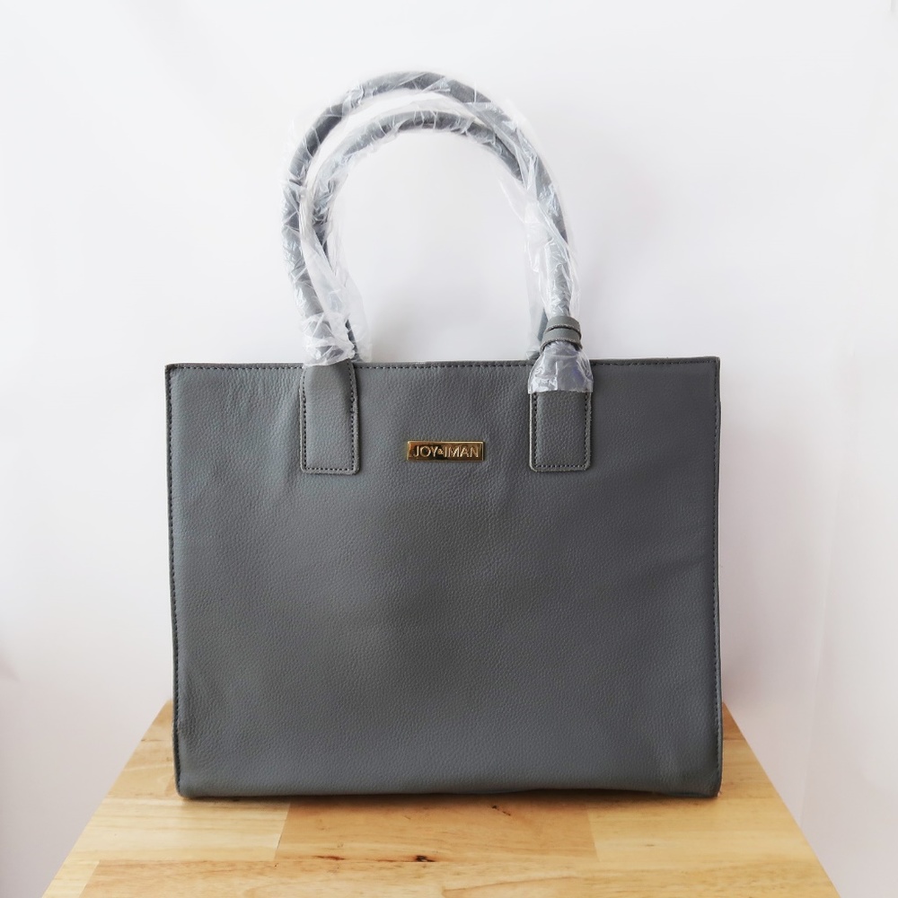 SOLD | JOY & IMAN Leather Hollywood Handbag - Picture 6 of 8